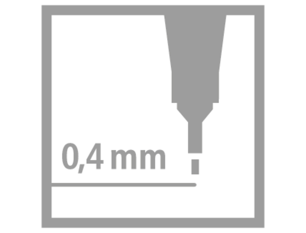 ROTULADOR STABILO PUNTA DE FIB RA POINT 88 GRIS PAYNES INTENSO PUNTA FINA 0,4MM