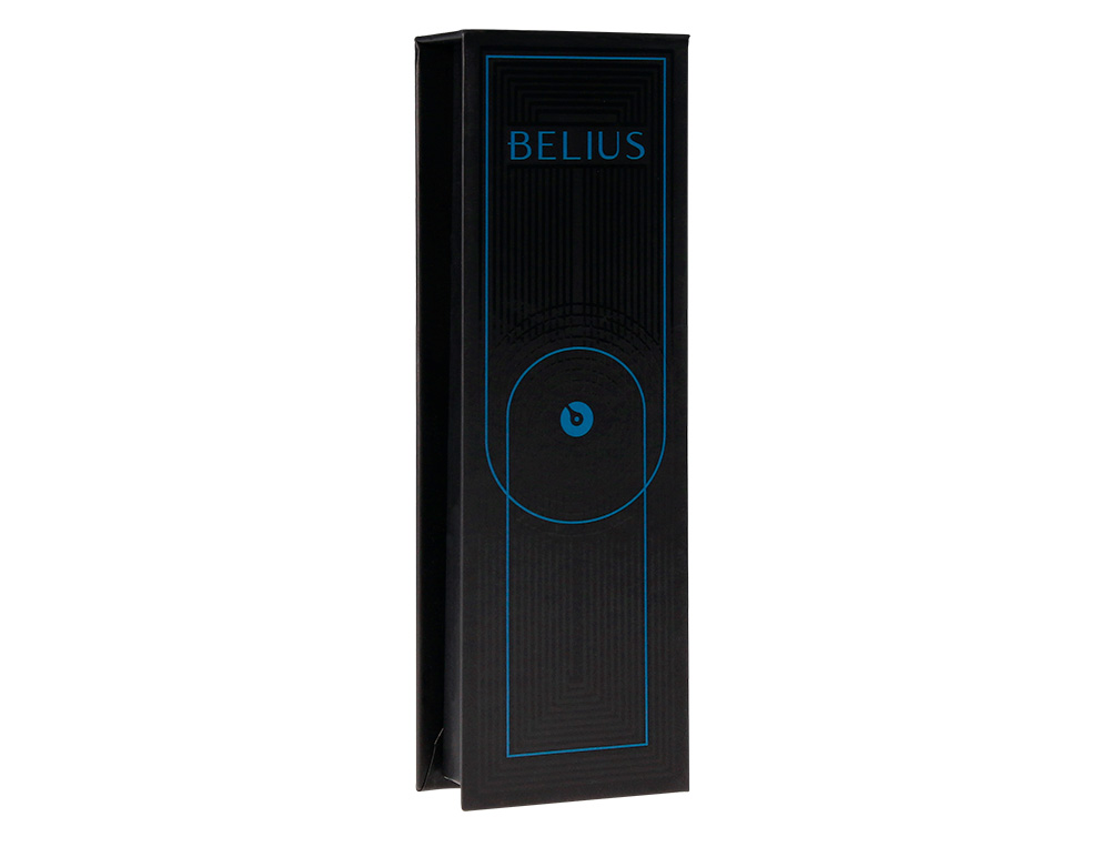 ROLLER BELIUS TURBO ALUMINIO COLOR AZUL Y NEGRO TINTA AZUL CAJA DE DISEO