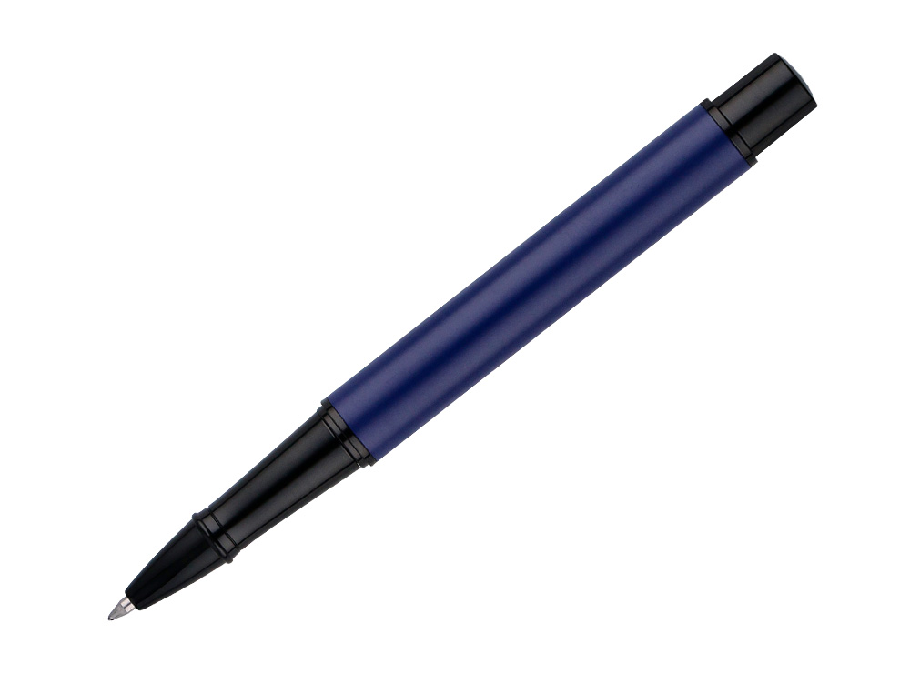 ROLLER BELIUS TURBO ALUMINIO COLOR AZUL Y NEGRO TINTA AZUL CAJA DE DISEO